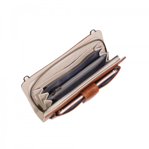 Dona Vegan Leather Smartphone Wallet - Black