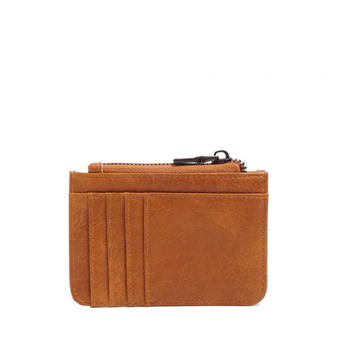 Cassie Vegan Leather Card Holder - Honey Mustard