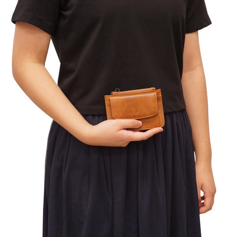 Cassie Card Holder - Camel