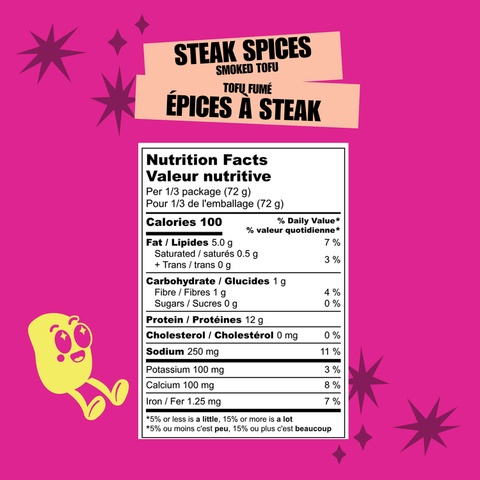 Steak Spice Smoked Tofu Block (Refrigerated)