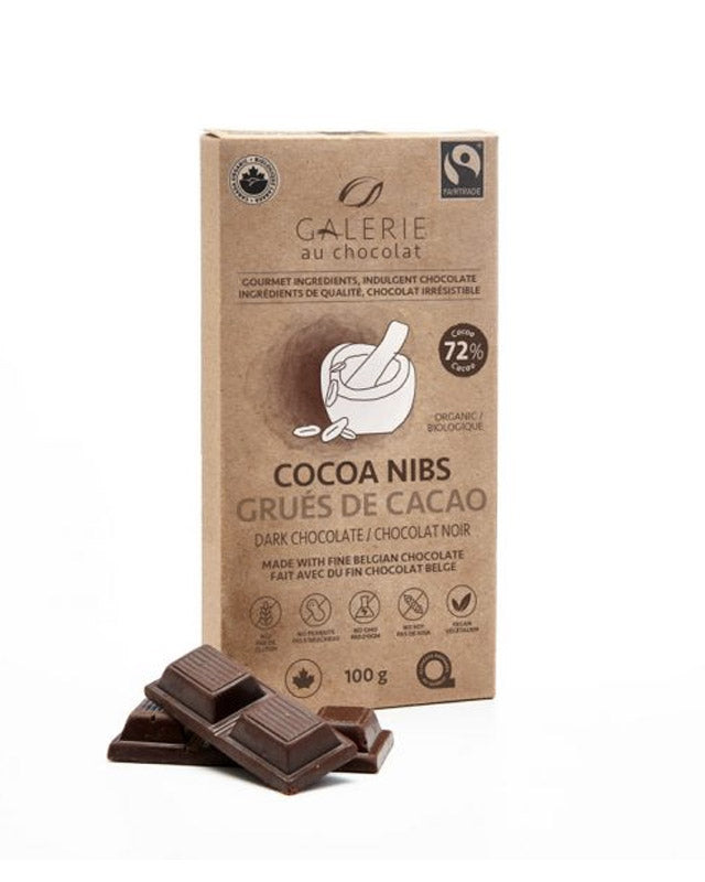 Cocoa Nibs Chocolate Bar