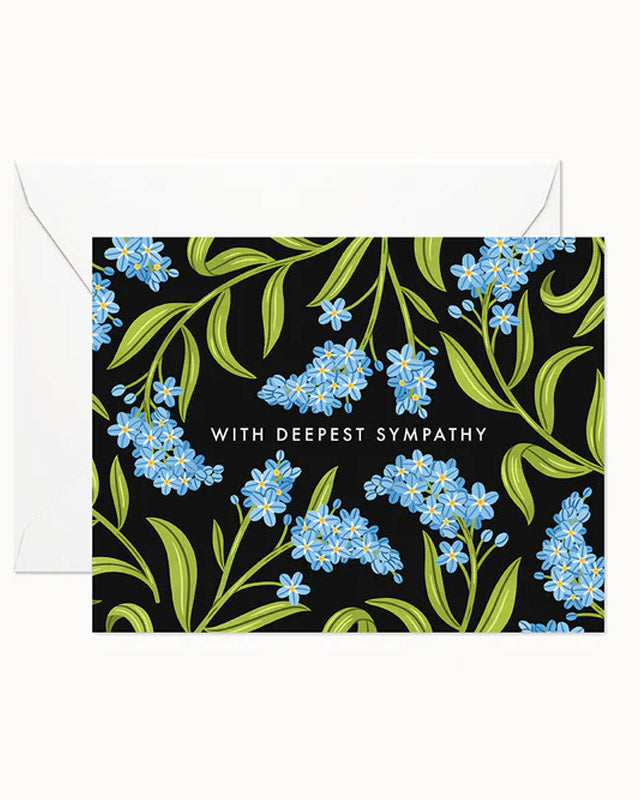 Deepest Sympathy Forget-Me-Not Greeting Card