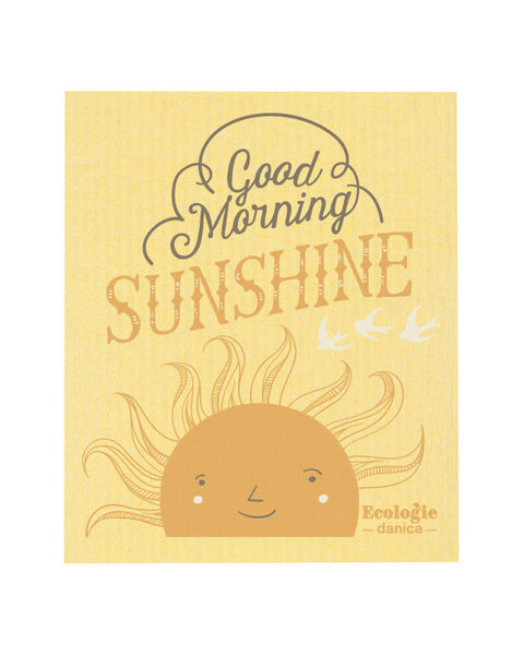 Good Morning Sunshine Swedish Sponge Cloth - Fair/Square