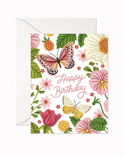 Happy Birthday Butterfly Greeting Card