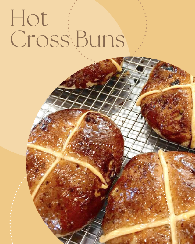 Gluten-free Hot Cross Buns | Pack of 4 (Frozen)