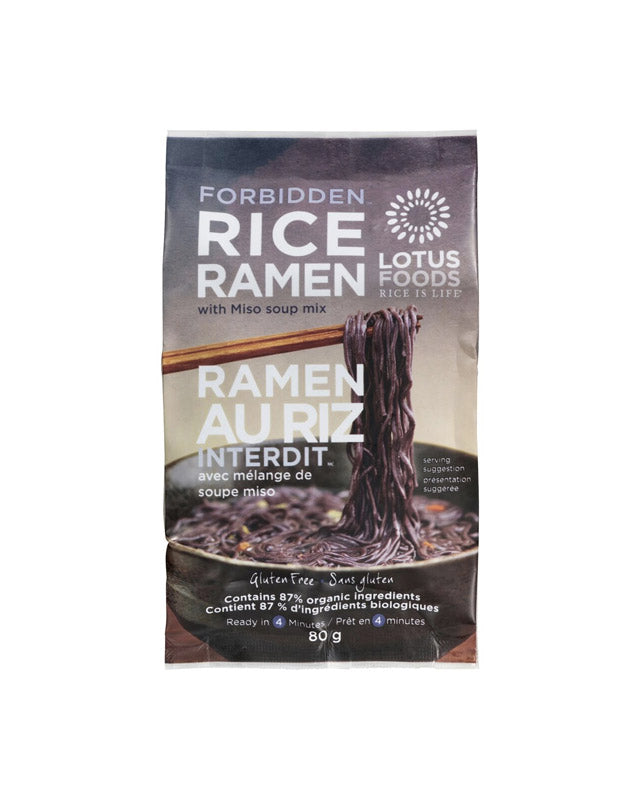 Organic Forbidden Rice Ramen White Miso Soup