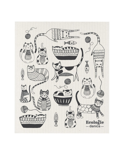 Purr Party Swedish Sponge Cloth - Fair/Square