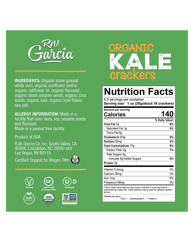 Gluten-free Kale Crackers
