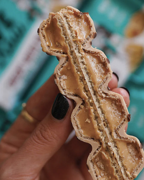 Salted Caramel Cream Wafer Bars