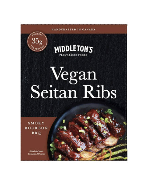 Smoky Bourbon Seitan Ribs (Frozen)