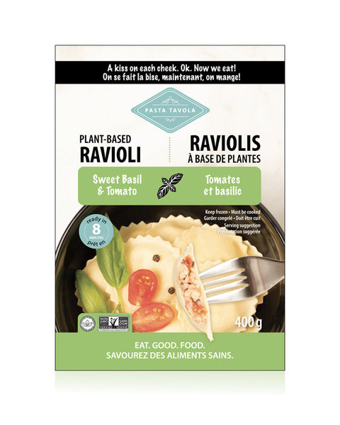 Sweet Basil & Tomato Plant-Based Ravioli (Frozen) - Fair/Square